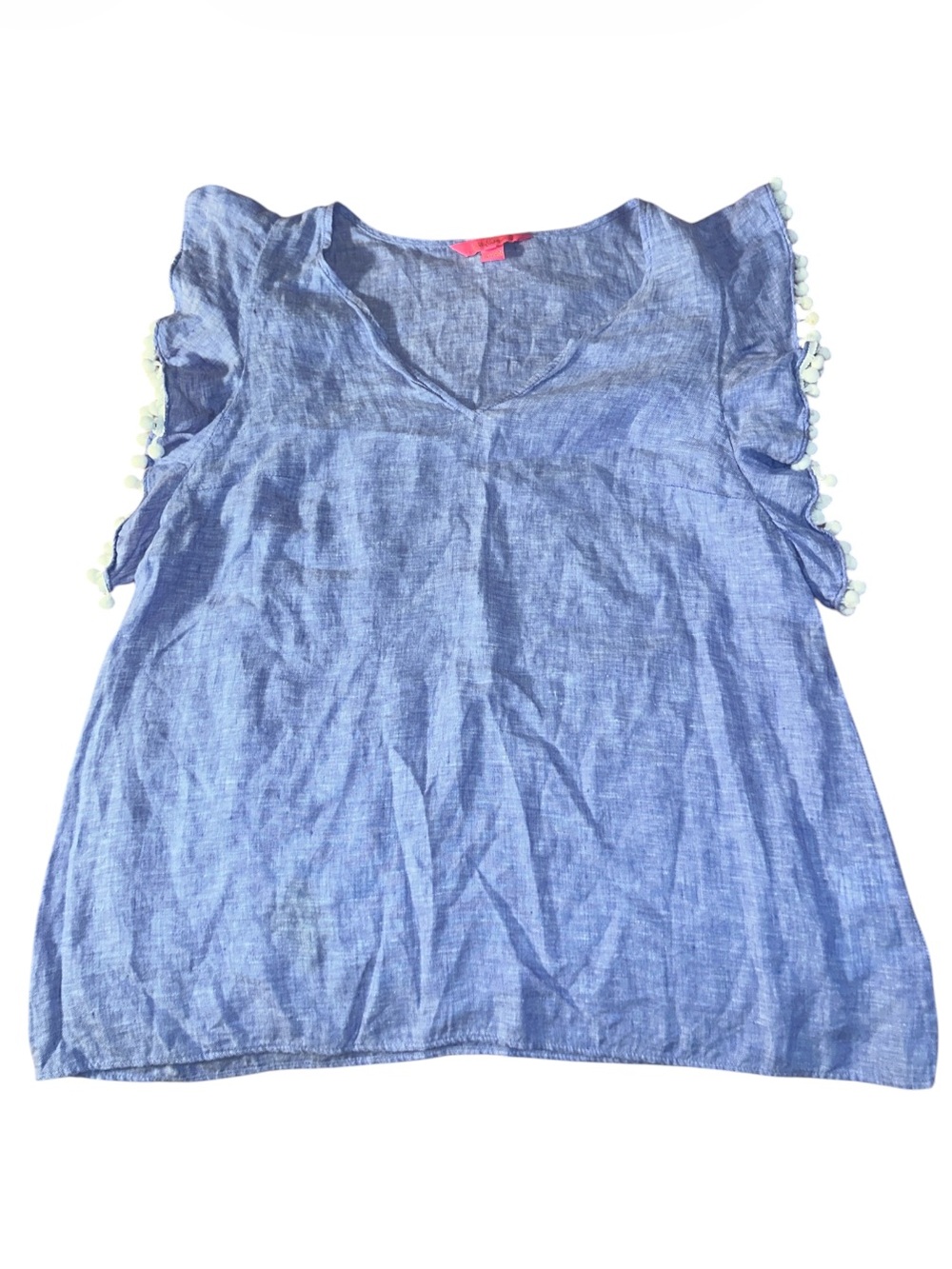 Lilly Pulitzer Astara Linen Top Women’s Size M